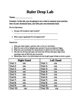 the ruler drop test lab report|ruler drop test pdf.